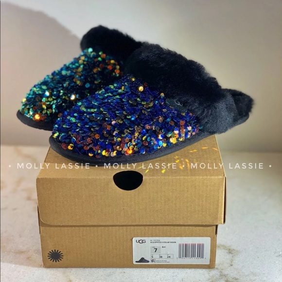 STELLAR SEQUIN BLACK IRIDESCENT ✨ SCUFFETTE - Picture 7 of 8